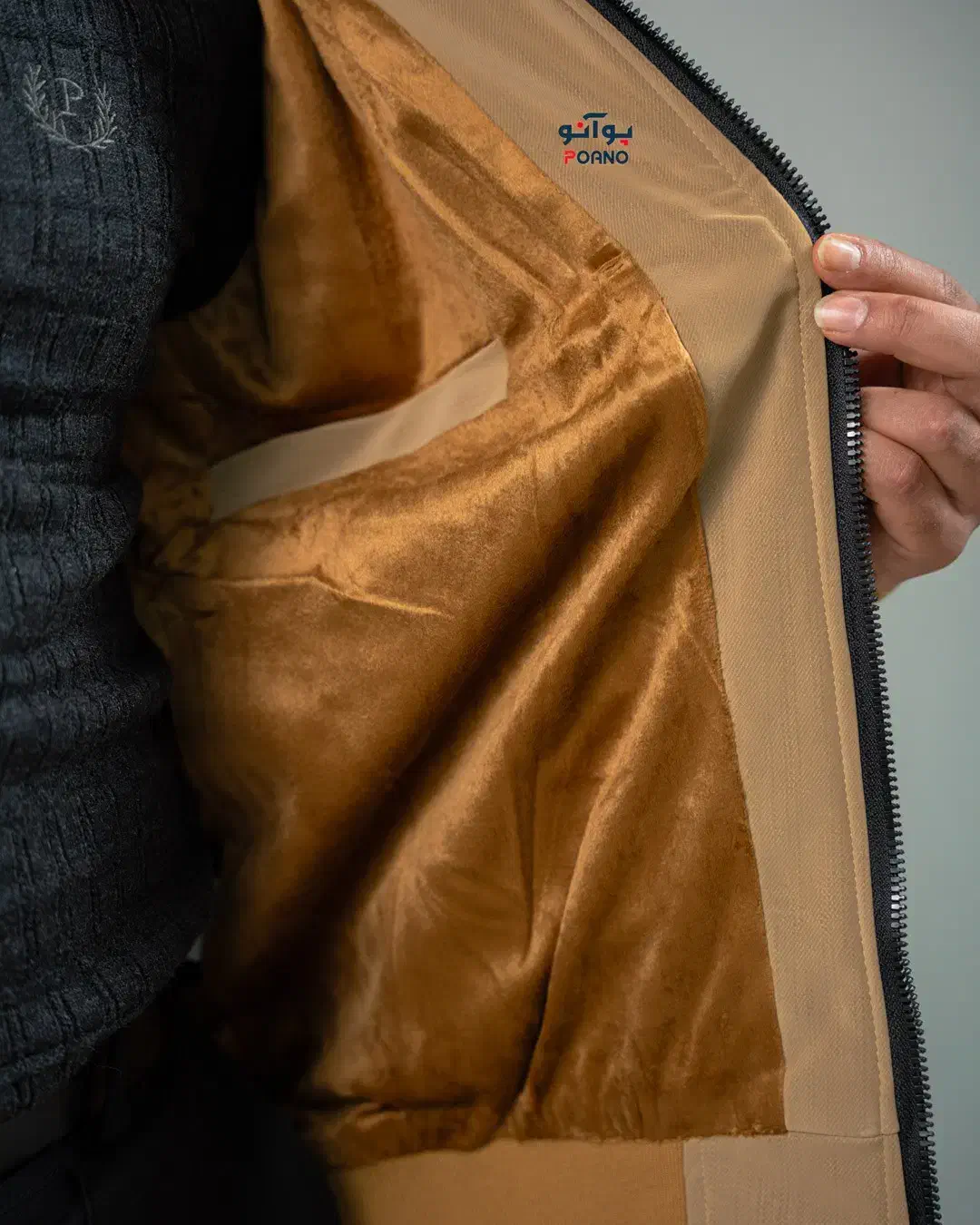 کاپشن چرم مردانه اسلب خلبانی|لباس|اصفهان, شاهزید|دیوار