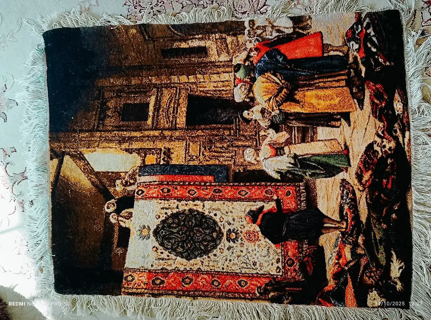 تابلوفرش بازار فرش قاهره|تابلو فرش|ری, حمزه‌آباد|دیوار