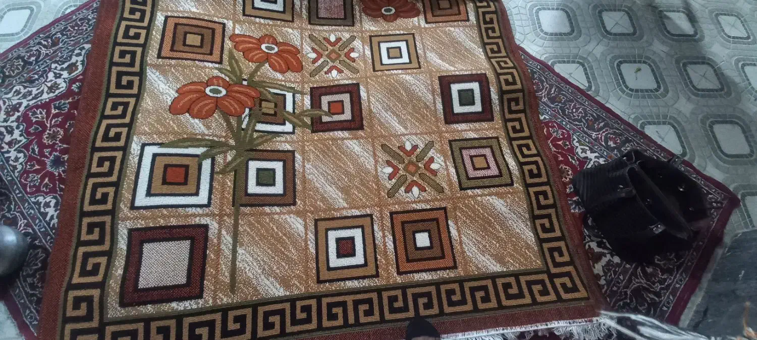 گلیم فرش ۴ متری|گلیم، جاجیم، گبه|کاشان, ولیعصر|دیوار