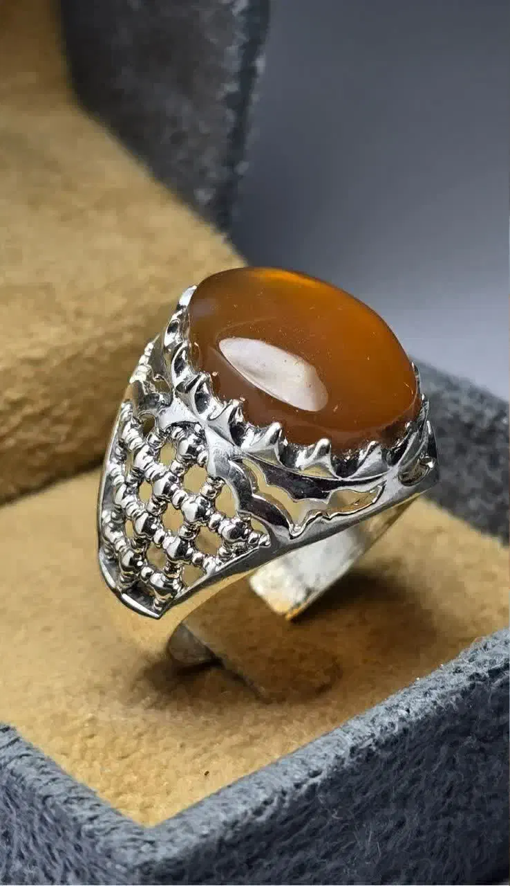 انگشتر نقره عقیق یمنی|جواهرات|نجفآباد, منتظری شمالی|دیوار