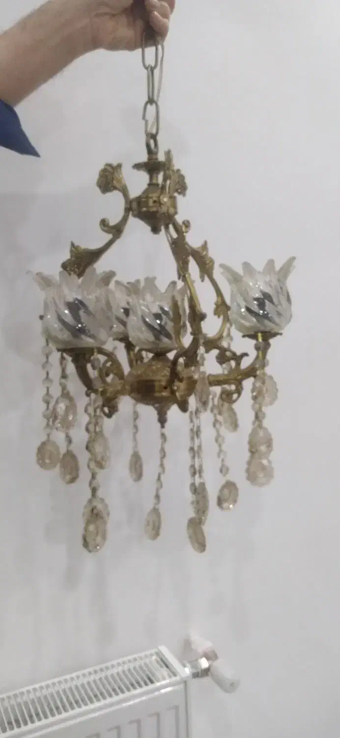 لوستر برنز|لوستر و چراغ آویز|زنجان, |دیوار