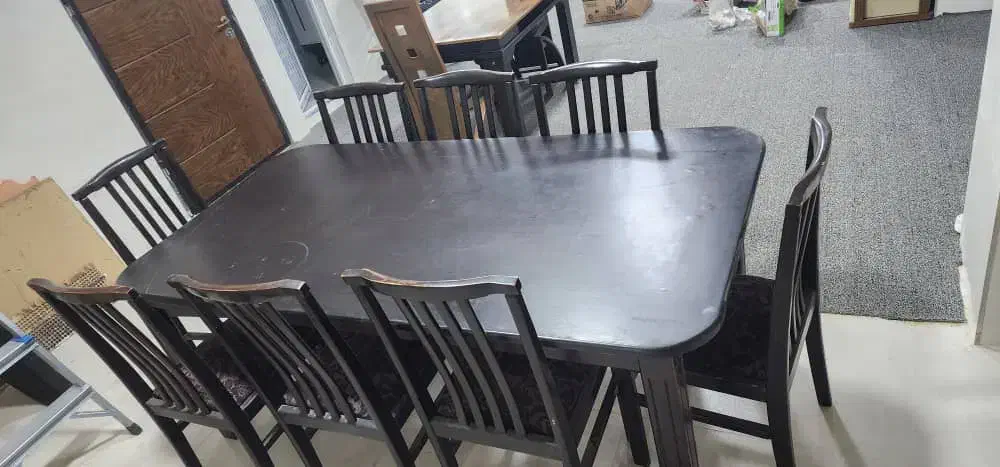 میز هشت نفره|میز و صندلی غذاخوری|مبارکه, |دیوار