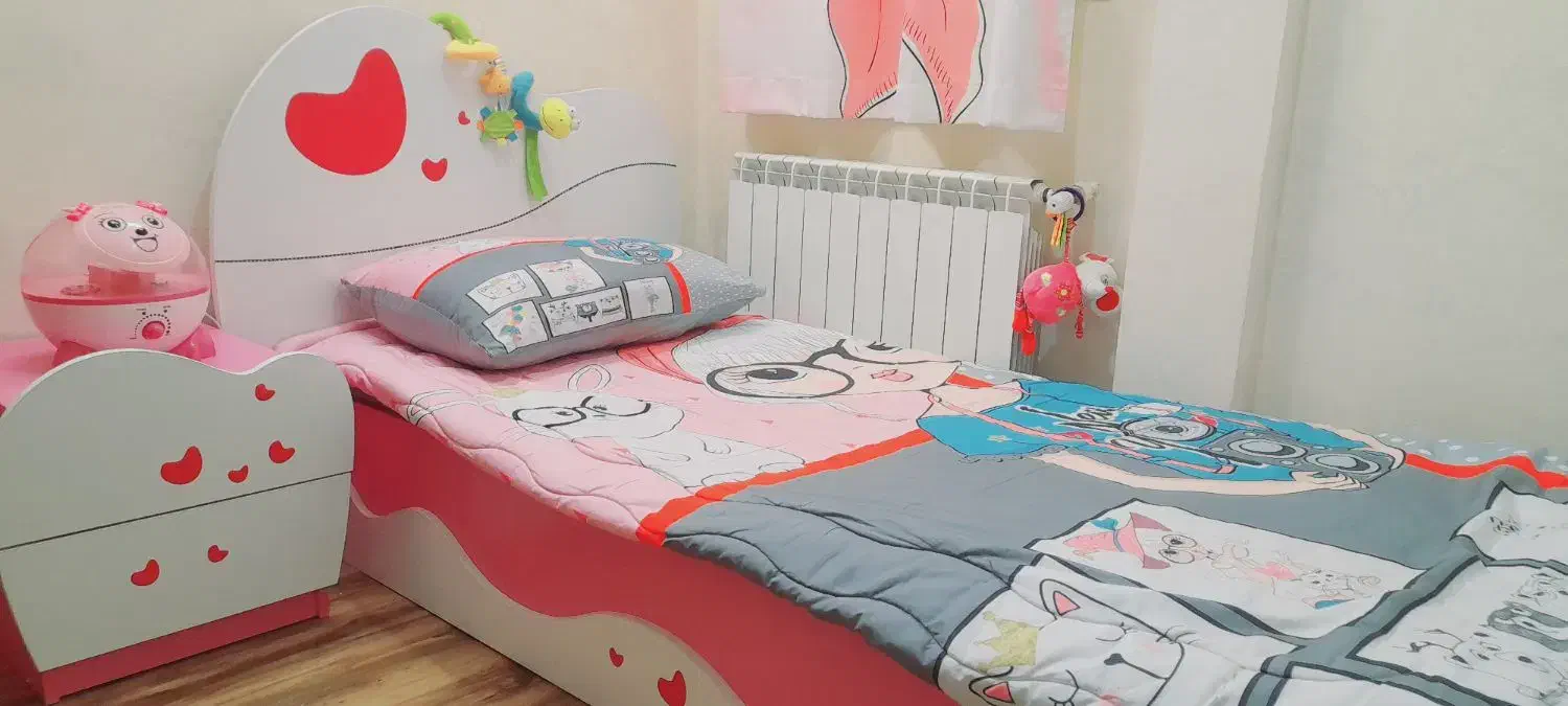 ست تخت و کمد کودک و نوجوان، برند آپادانا، شرکتی|تخت و سرویس خواب|رشت, باهنر|دیوار