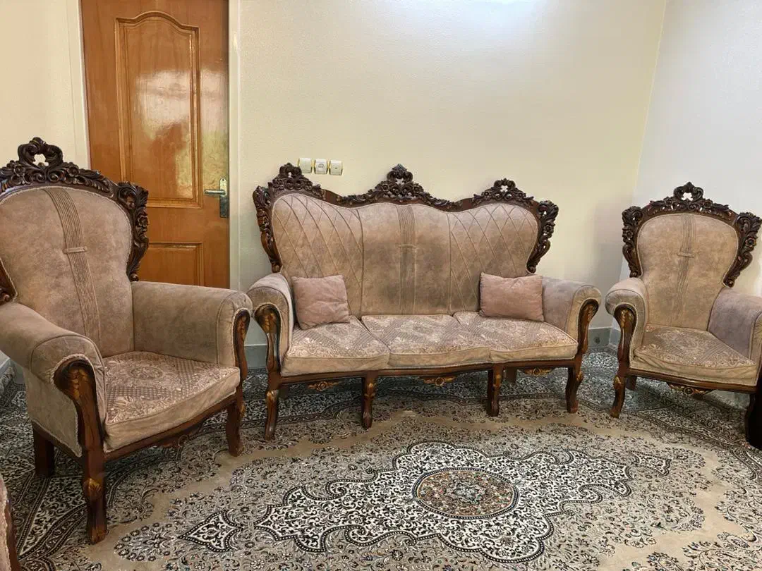 مبل استیل 9نفره|مبلمان خانگی و میز عسلی|شاهین‌شهر, شهرک سایت|دیوار