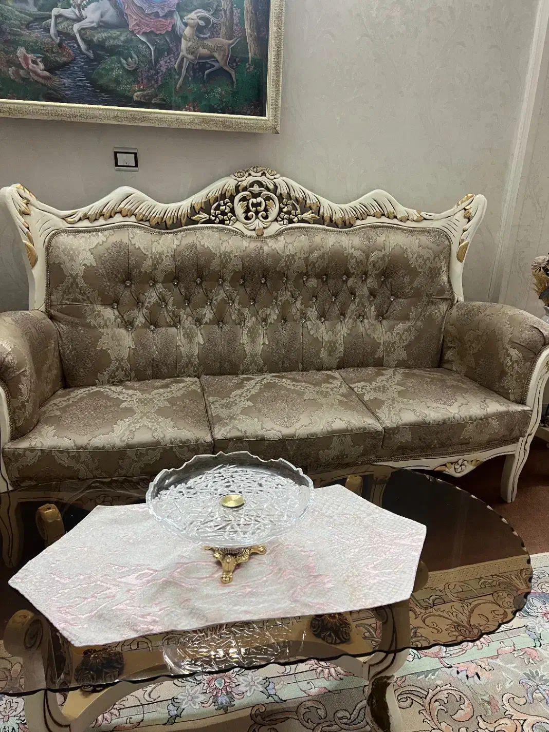 سرویس مبل و تخت خواب چوب راش|مبلمان خانگی و میز عسلی|قدس, شهر‌قدس|دیوار