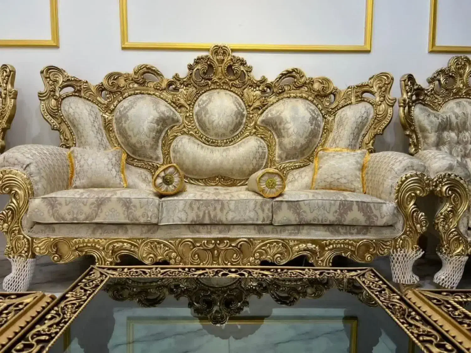 مبل استیل سلطنتی ویانا چهارقاب|مبلمان خانگی و میز عسلی|تهران, یافت آباد جنوبی|دیوار