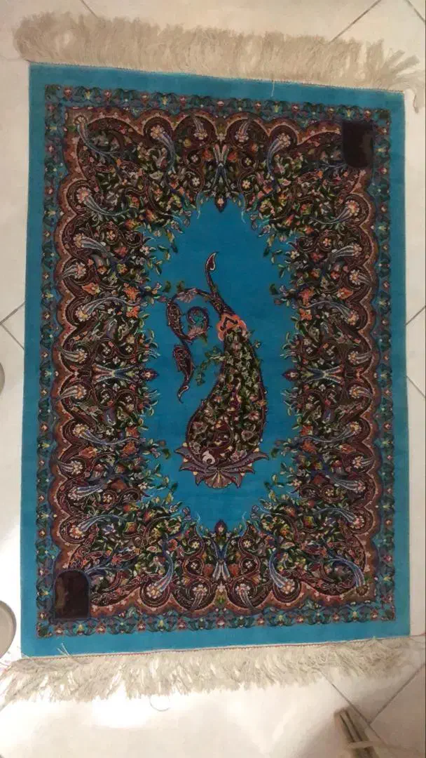 قالیچه تمام ابریشم قم|فرش|تهران, دروس|دیوار