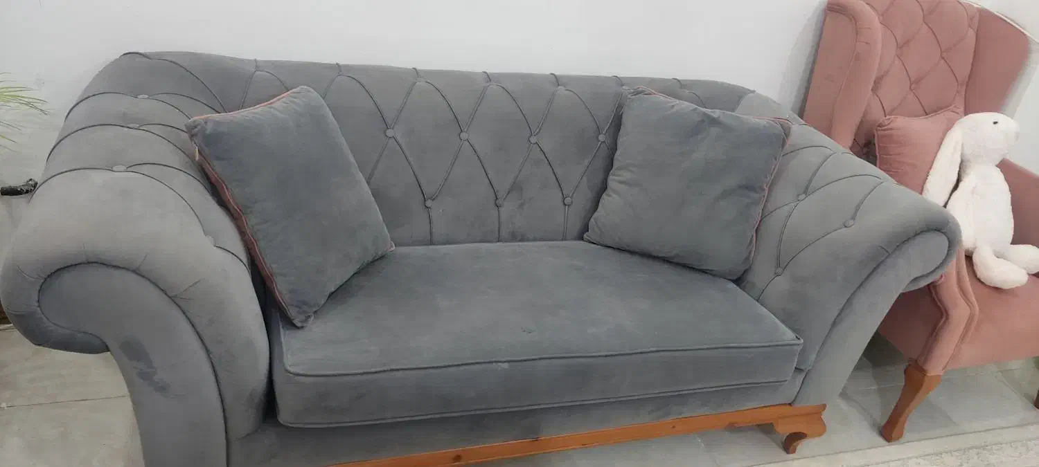 مبل 7 نفره مدل چستر در حد نو|مبلمان خانگی و میز عسلی|جم, |دیوار