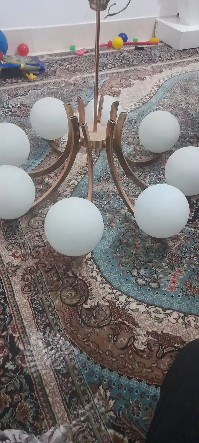 لوستر|لوستر و چراغ آویز|گناباد, |دیوار