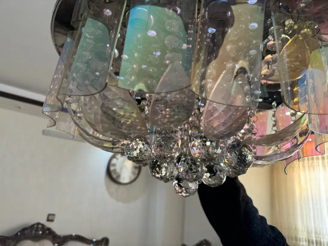 لوستر کریستال|لوستر و چراغ آویز|اصفهان, برازنده|دیوار