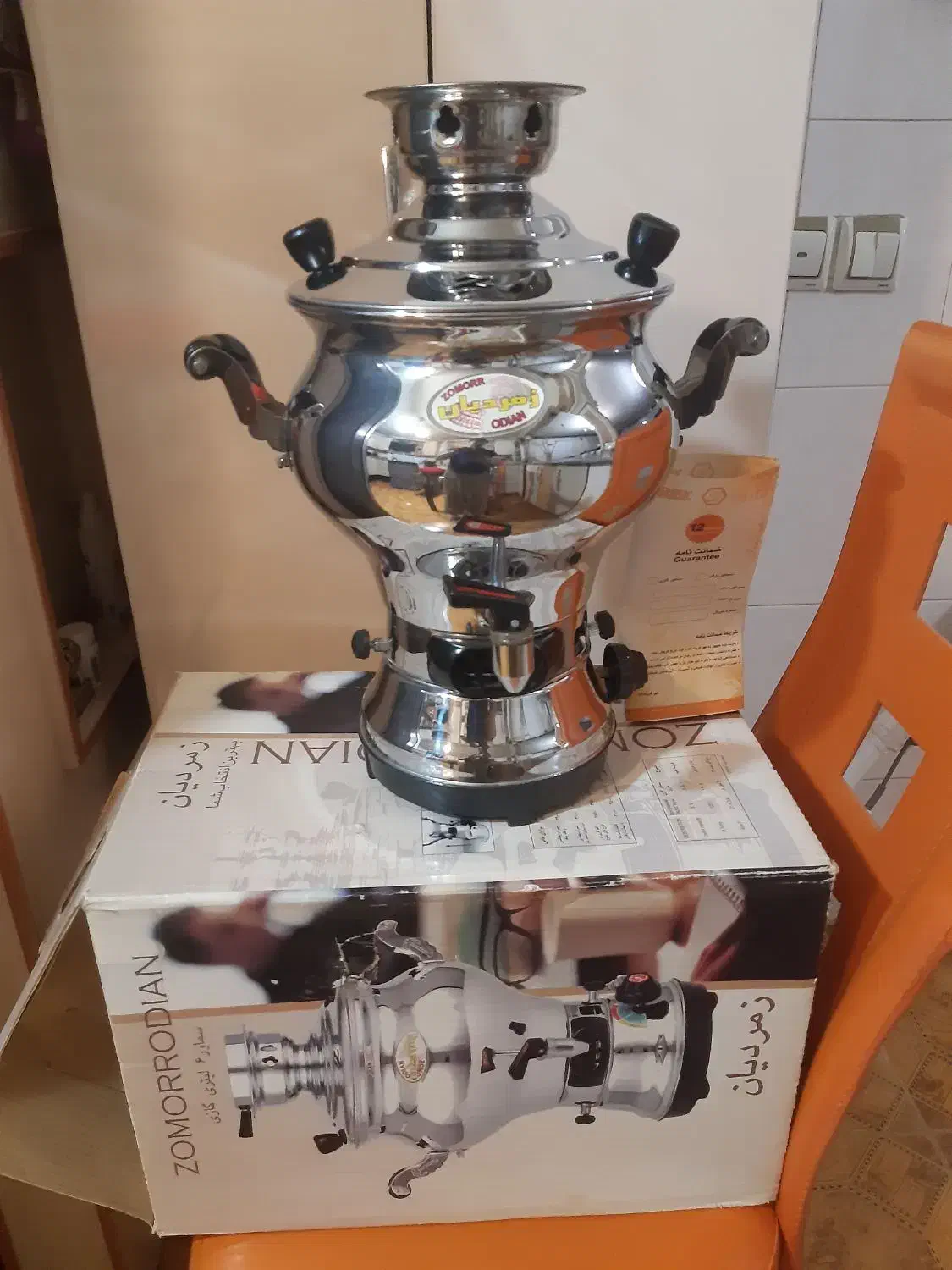 سماور ۶ لیتری گازی زمردیان|سماور، چایساز، قهوهساز|اردبیل, |دیوار