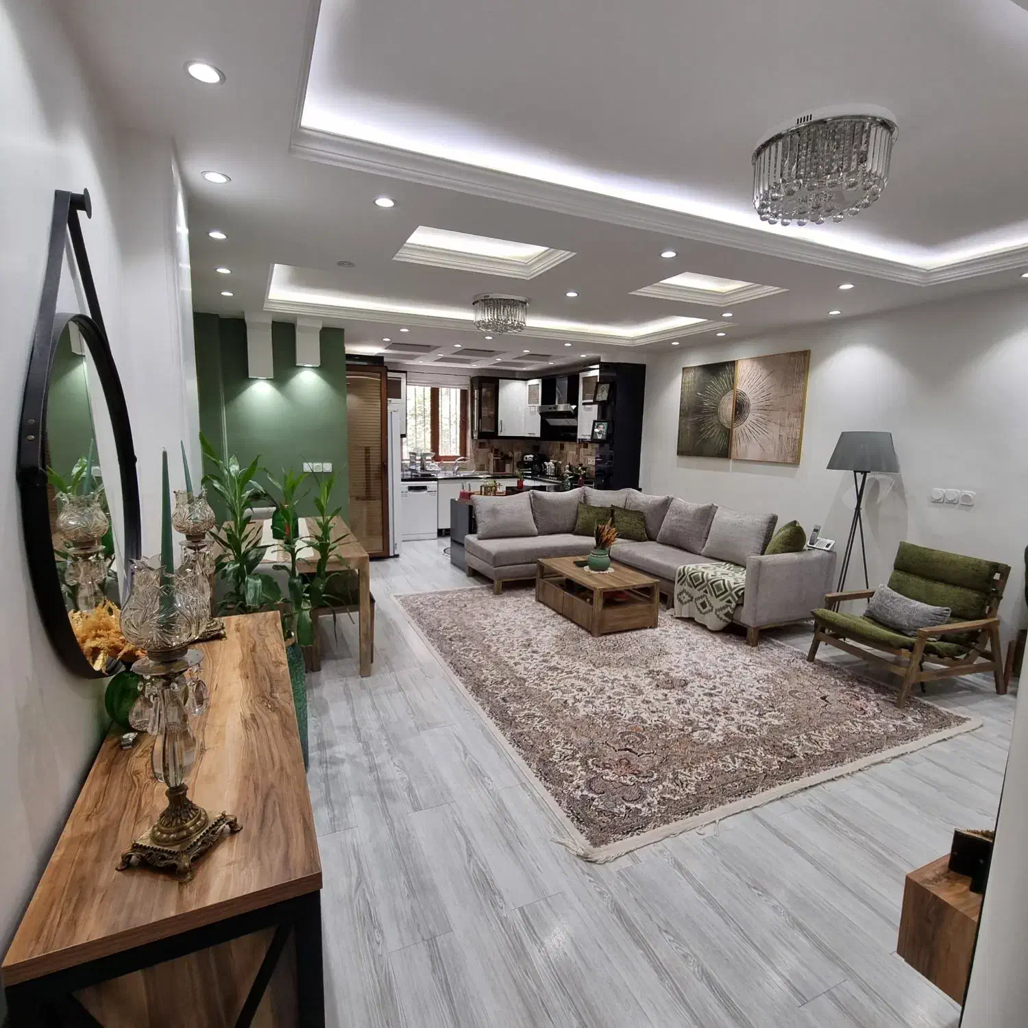 آپارتمان ۷۰ متر یک خواب خوش چیدمان قلب فلکه اول