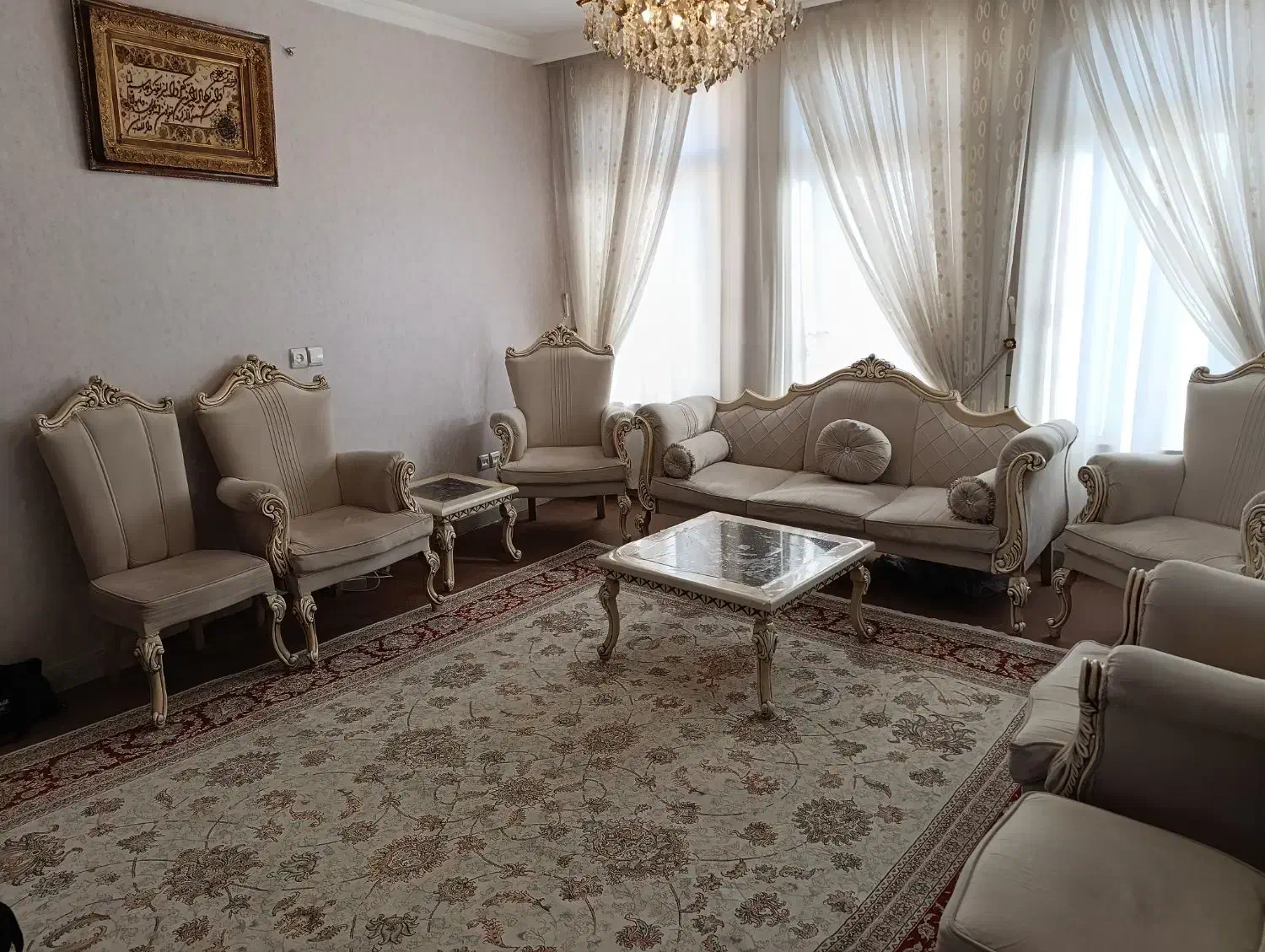 مبل سلطنتی|مبلمان خانگی و میز عسلی|خمینیشهر, |دیوار