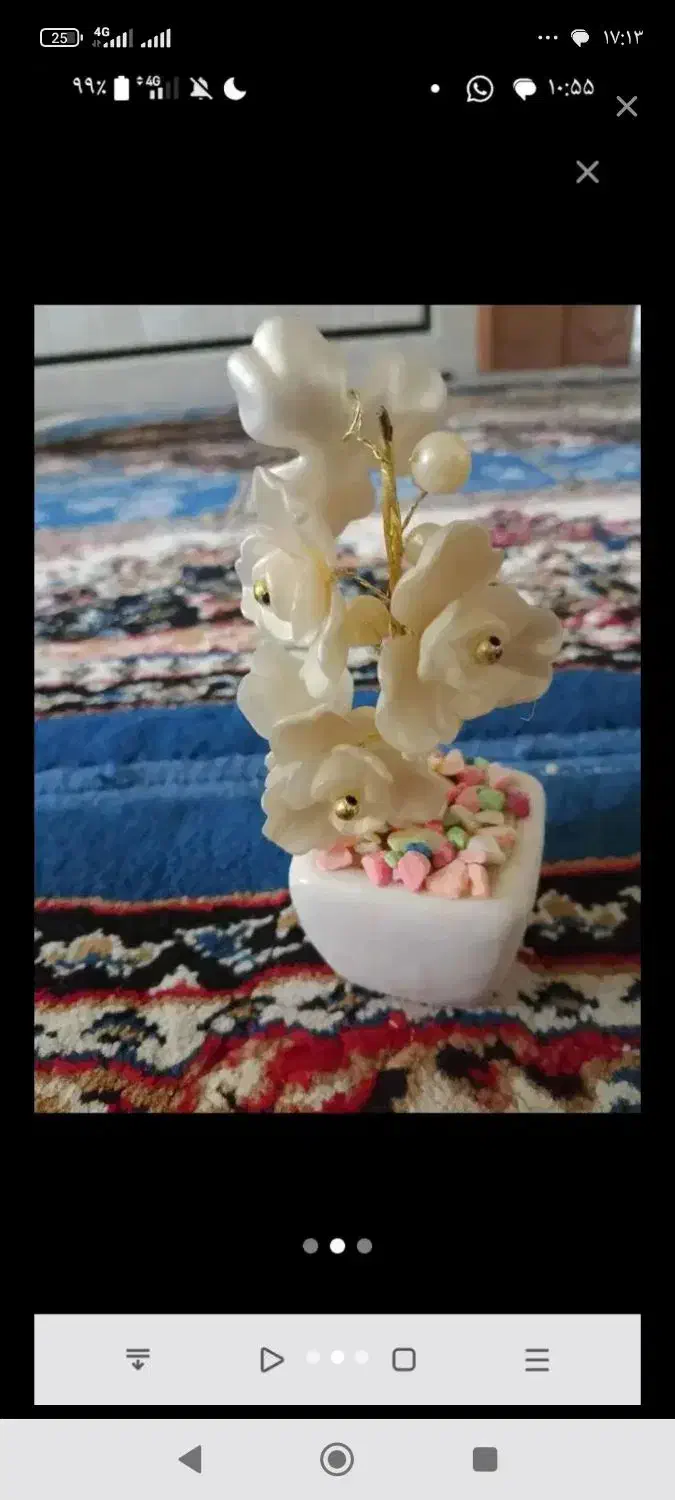 چهل گلدان باگل شیشه‌ای|گل مصنوعی|ایرانشهر, |دیوار