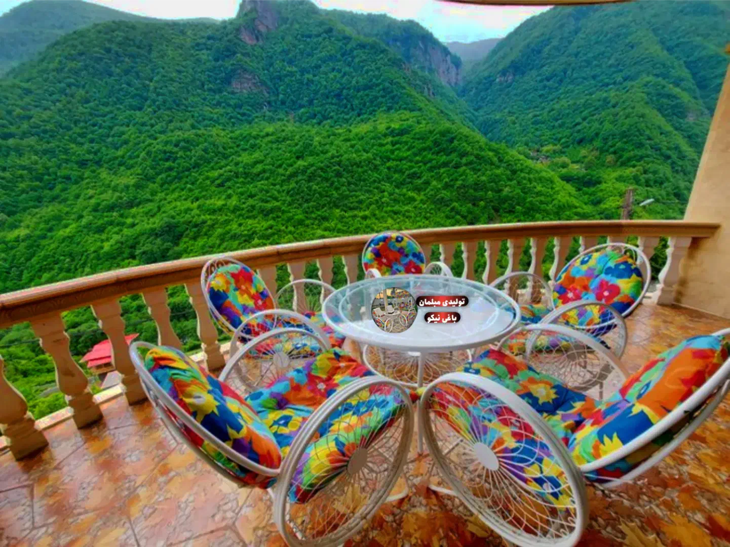 صندلی فلزی گلبرگ ضد زنگ مخصوص ویلا و باغ نوشهر|صندلی و نیمکت|نوشهر, |دیوار