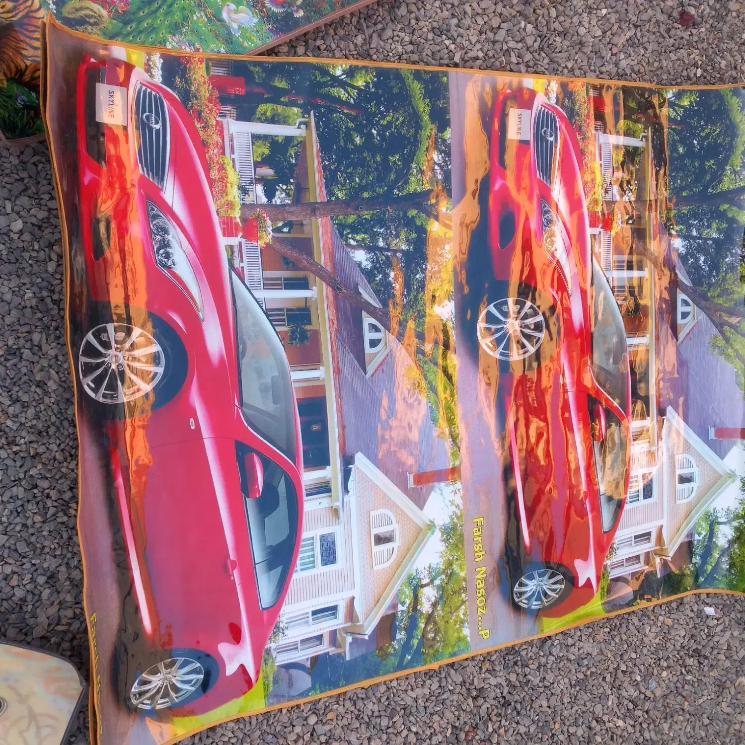 سفره آلومینیومی نسوز مناسب زیرقلیون منقل سفره کودک|سفره، حوله، دستمال آشپزخانه|گناباد, |دیوار