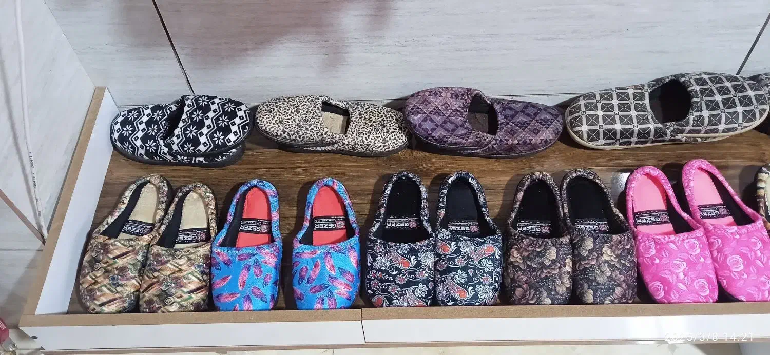 دمپایی روفرشی زنانه و بچه گانه  گزر ترک|کیف، کفش، کمربند|ارومیه, |دیوار