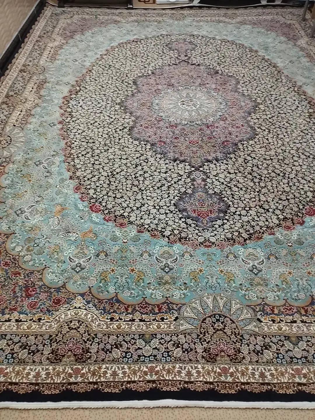 فرش فیروزه ای|فرش|بوکان, |دیوار