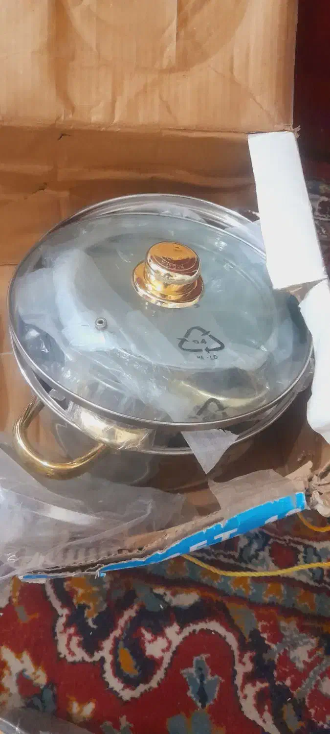 سرویس ۱۲ پارچه قابلمه استیل با کفی سه لایه المانی|ظروف پخت‌وپز|ملایر, |دیوار