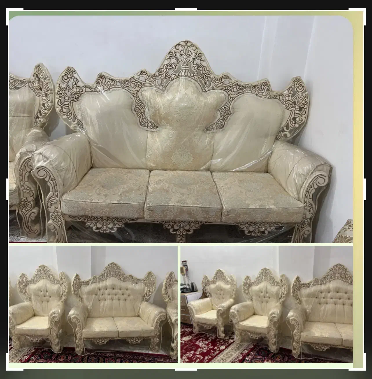 مبل سلطنتی|مبلمان خانگی و میز عسلی|خمینی‌شهر, |دیوار