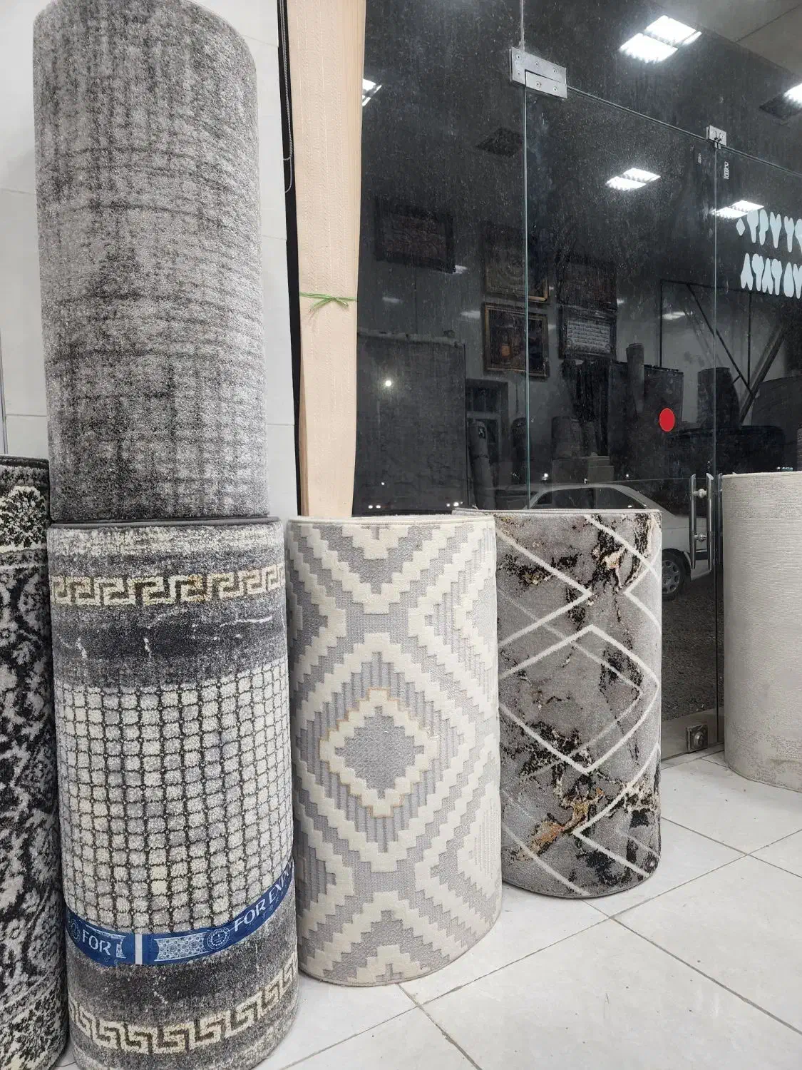 انواع گلیم و گبه کناره فرش برشی گلیم فرش طاقه ای|گلیم، جاجیم، گبه|کاشان, مزرعه نو|دیوار