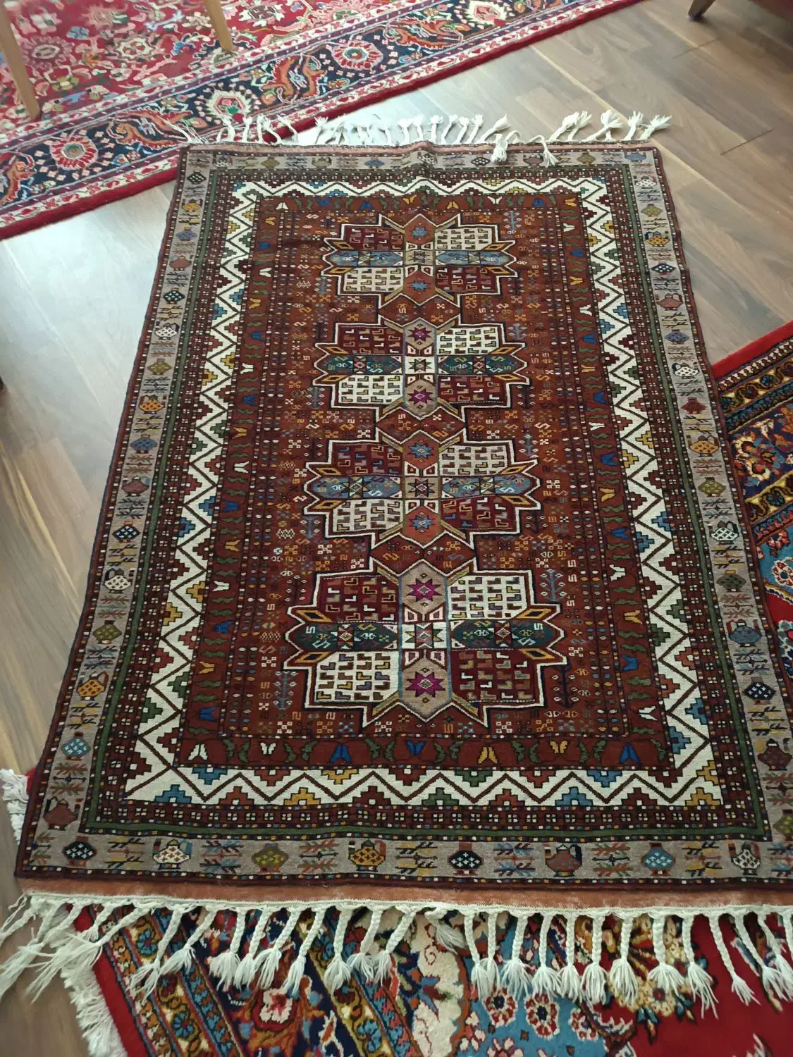 قالی دستبافت|فرش|شیراز, معالی‌آباد|دیوار