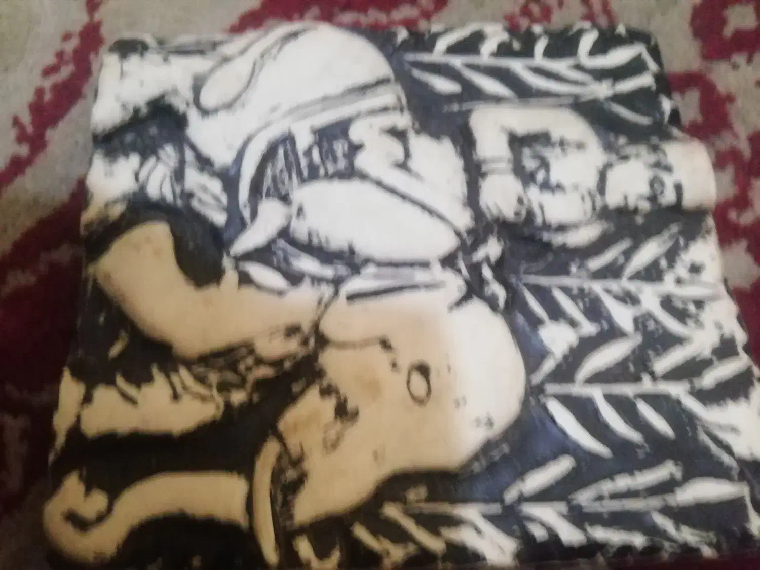 کتیبه سنگی قدیمی سرباز هخامنشی سوار بر فیل|کلکسیون اشیاء عتیقه|اصفهان, ولدان|دیوار