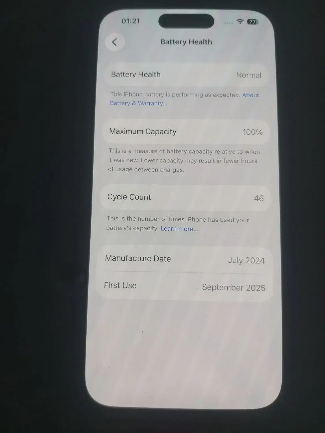 آیفون 16 نرمال با  شارژر ، قاب ، گلس|موبایل|رشت, گلسار|دیوار