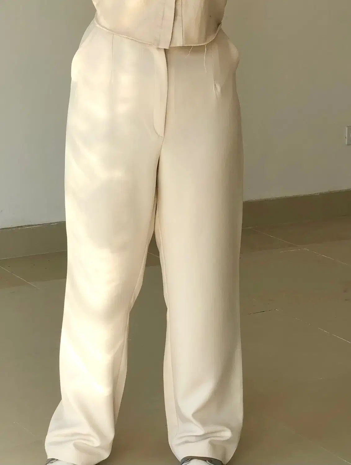 شلوار کرپ کرم استخونی|لباس|گرگان, |دیوار