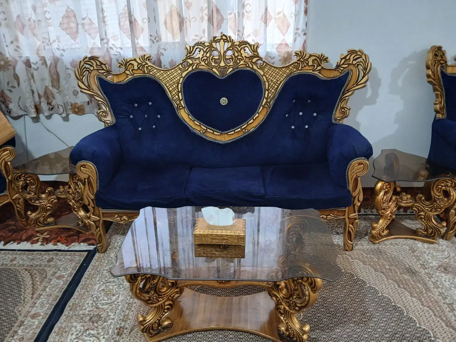 مبل ۷نفره ۵میلیون|مبلمان خانگی و میز عسلی|صفادشت, |دیوار