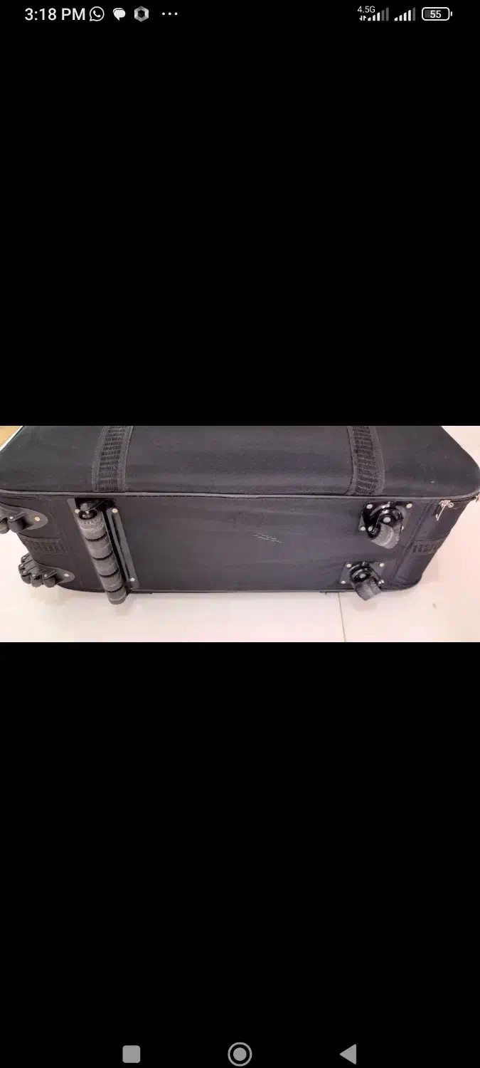 چمدان برزنت خیلی بزرگ مشکی|کیف، کفش، کمربند|کرمان, |دیوار