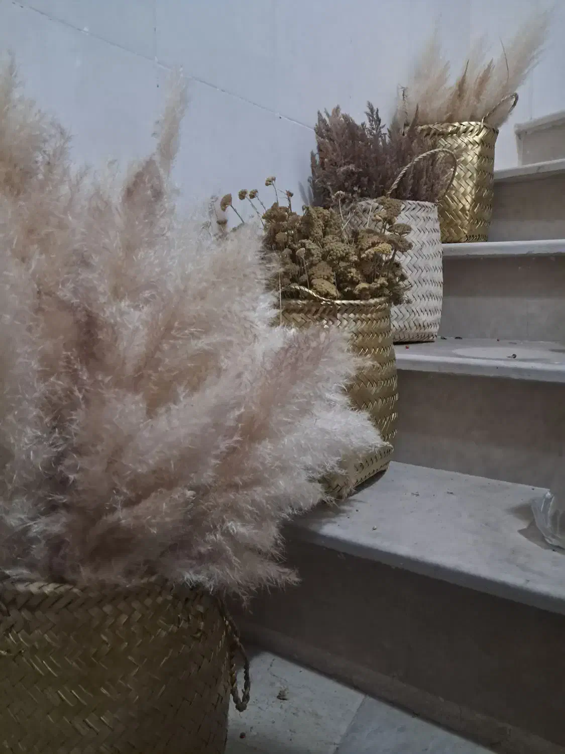 جای گلدون حصیری|صنایع دستی و سایر لوازم تزئینی|قزوین, |دیوار