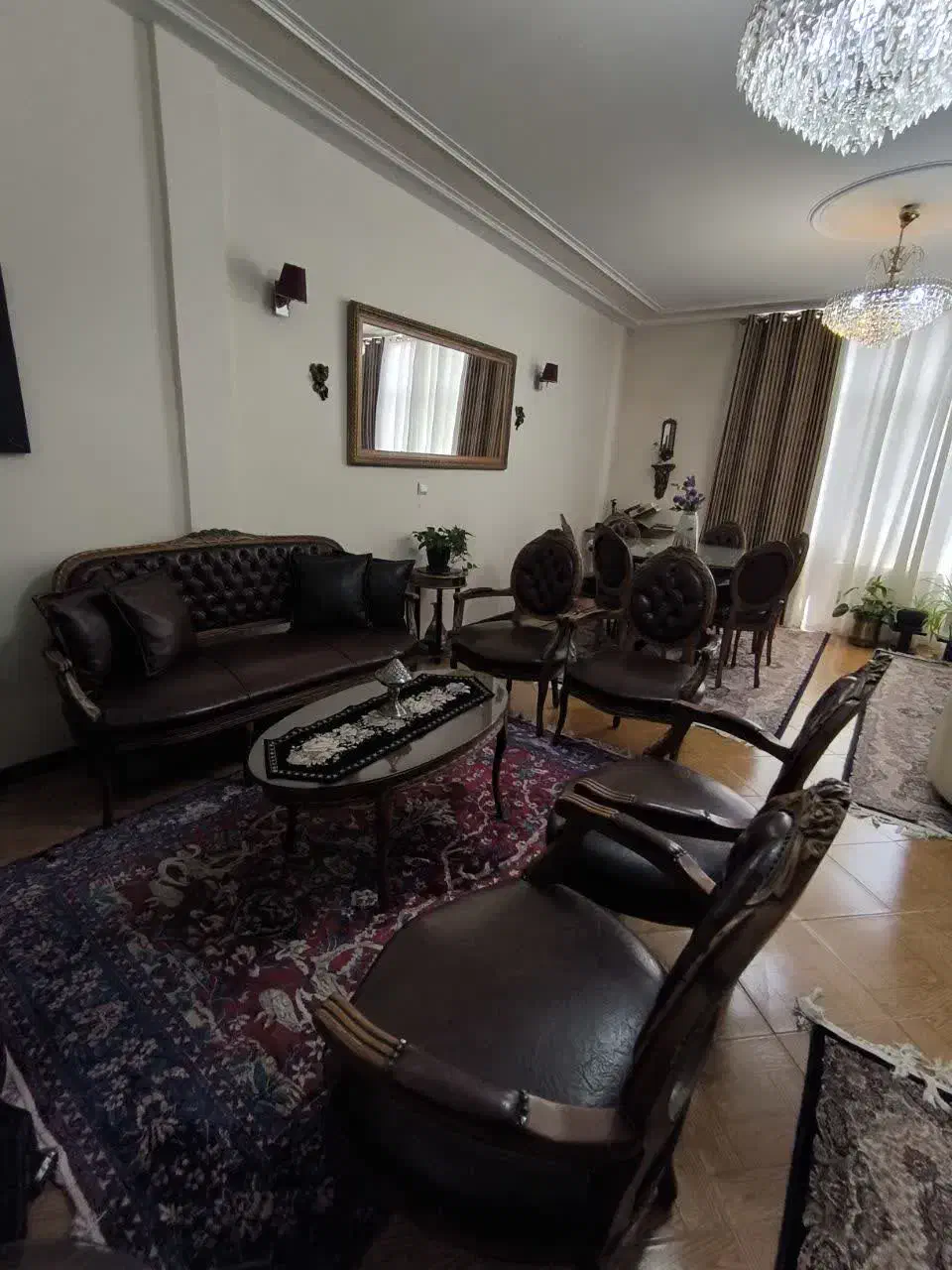 مبل استیل چرم آنتیک و سفارشی ساز|مبلمان خانگی و میز عسلی|پردیس, فاز ۱|دیوار