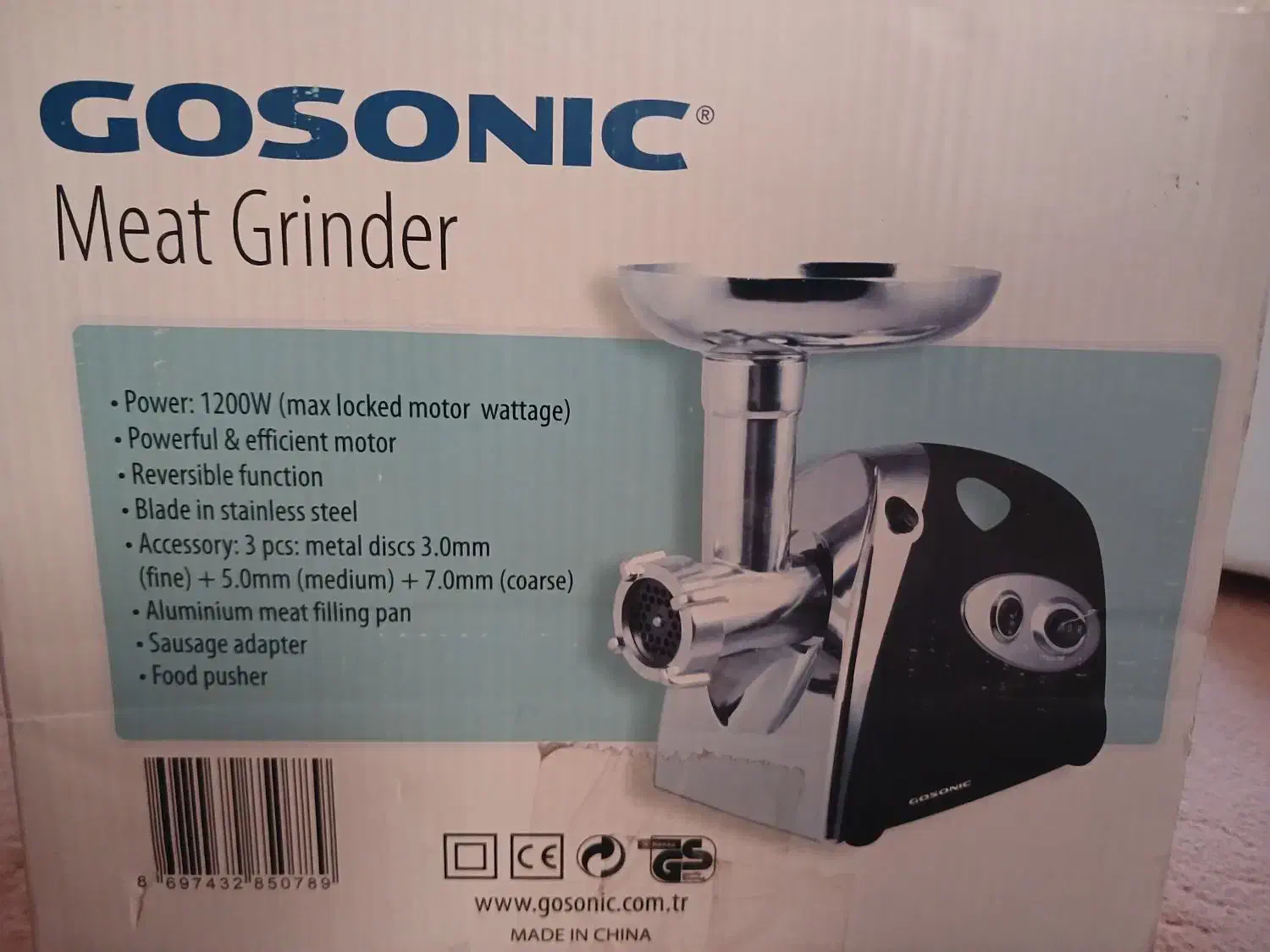 چرخ گوشت گوسونیک|خردکن، آسیاب، غذاساز|سبزوار, مدرس|دیوار