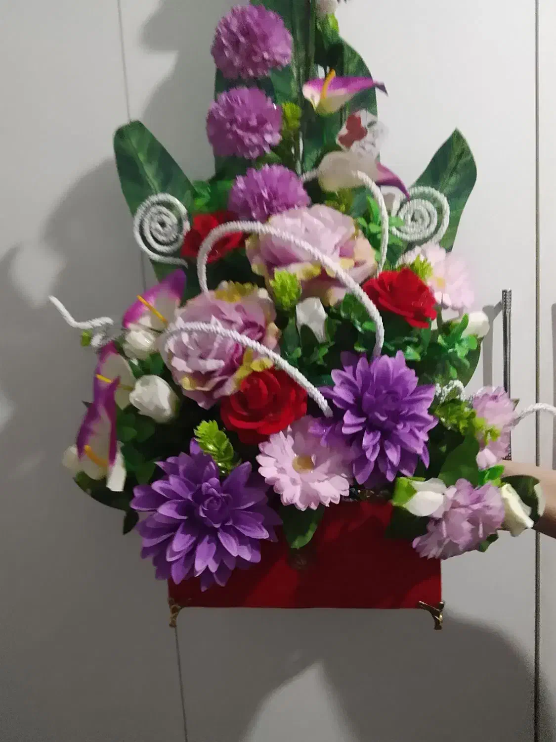 یک عدد سبد گل|گل مصنوعی|مشهد, رسالت|دیوار