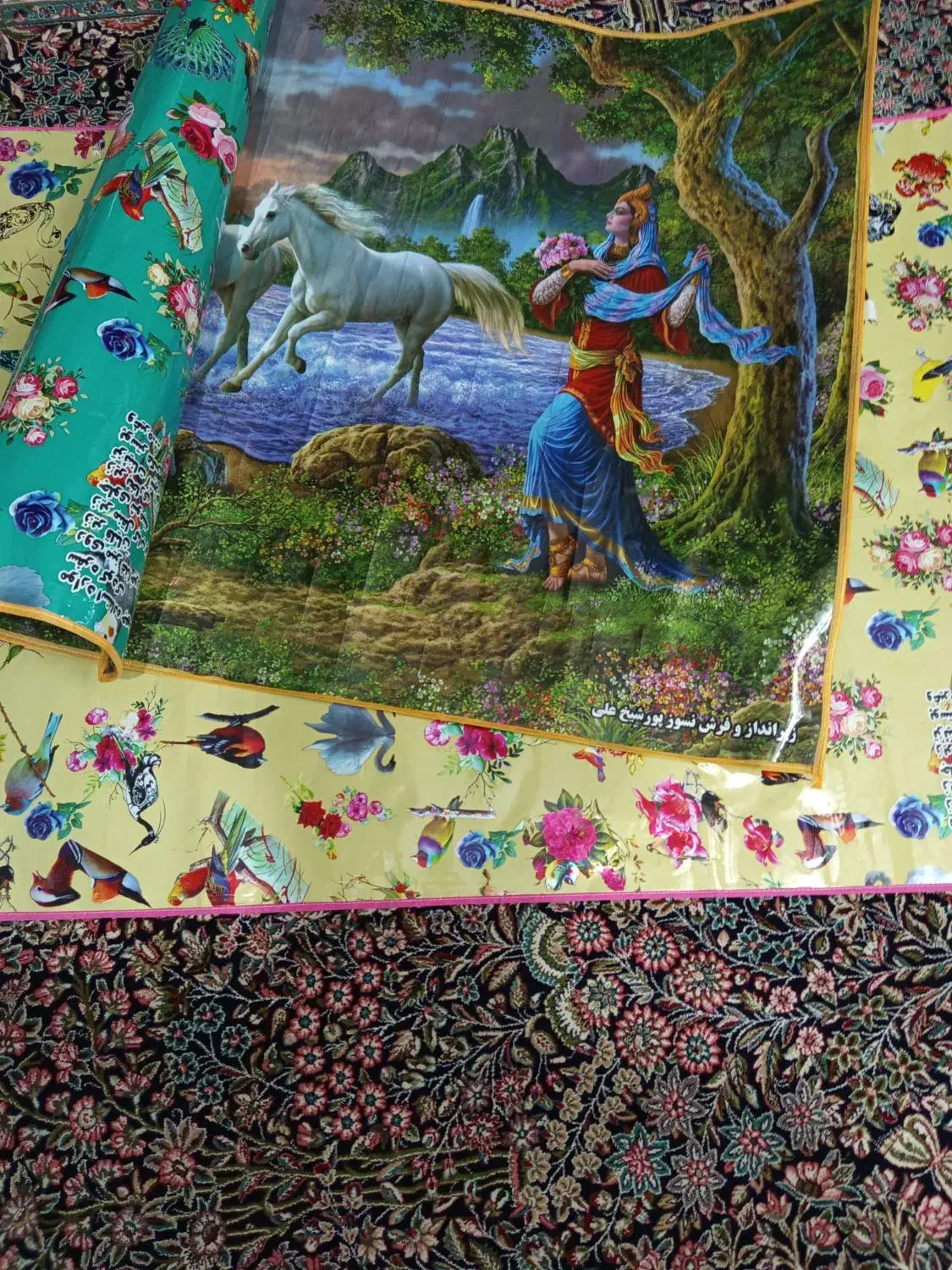 زیر منقلی ابعاد 1/5در 1|فرش|کرمان, |دیوار