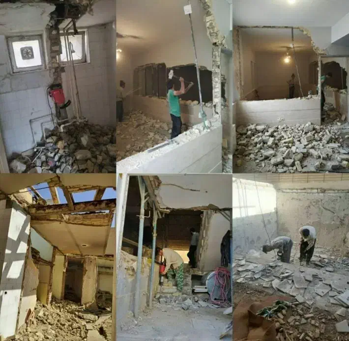 انجام انواع تخریب کاری و...|خدمات پیشه و مهارت|میبد, |دیوار