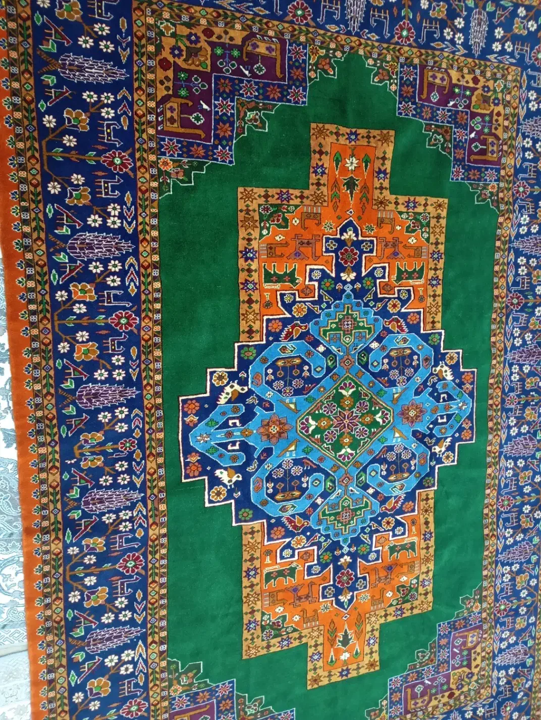 فرش دست باف|فرش|مبارکه, |دیوار