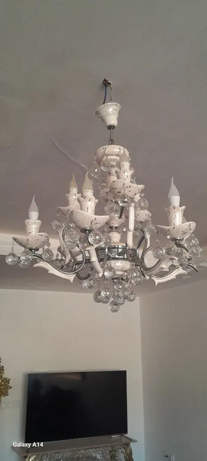 لوستر سرامیکی و تخت خواب یک فره|لوستر و چراغ آویز|پرند, فاز ۰|دیوار