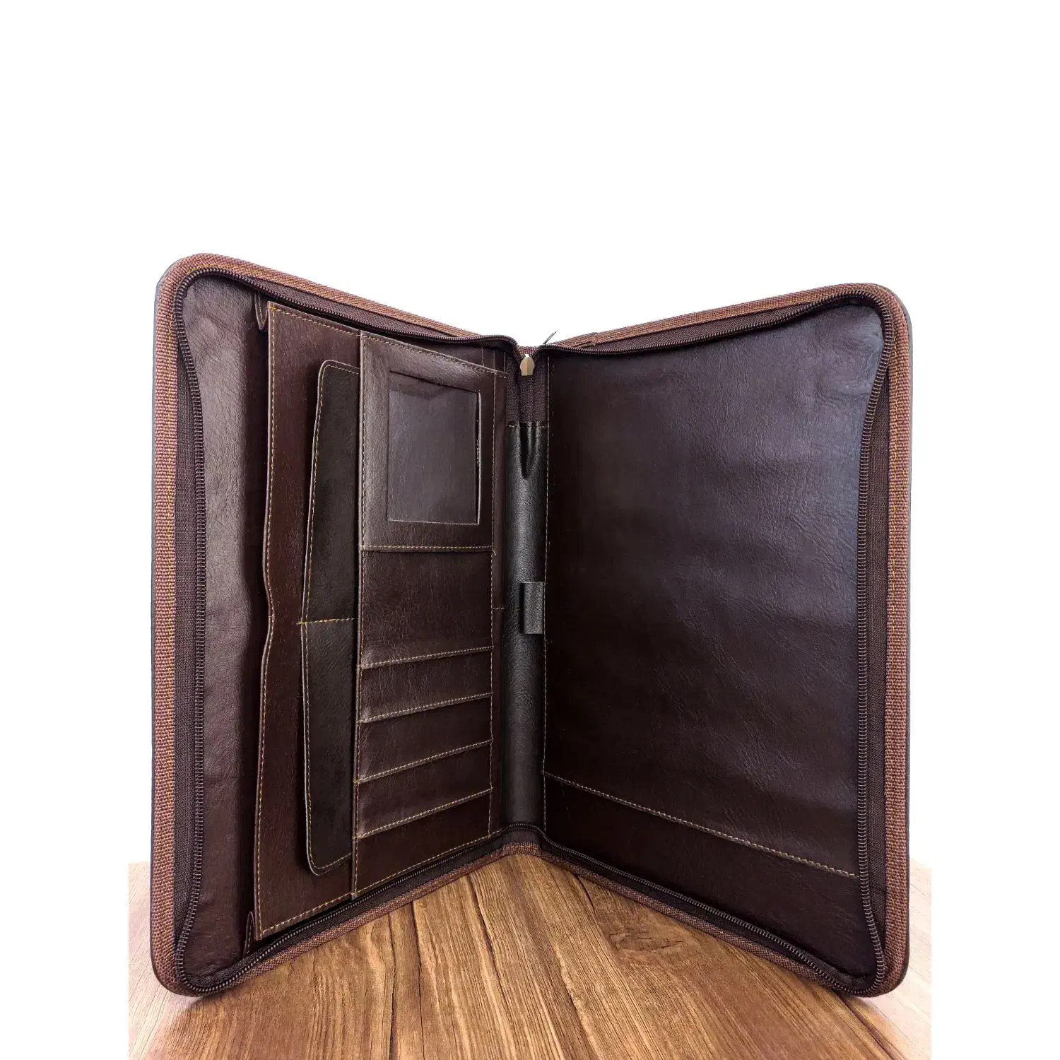 کیف کلاسوری چرم دور زیپ|کیف، کفش، کمربند|مشهد, عامل|دیوار