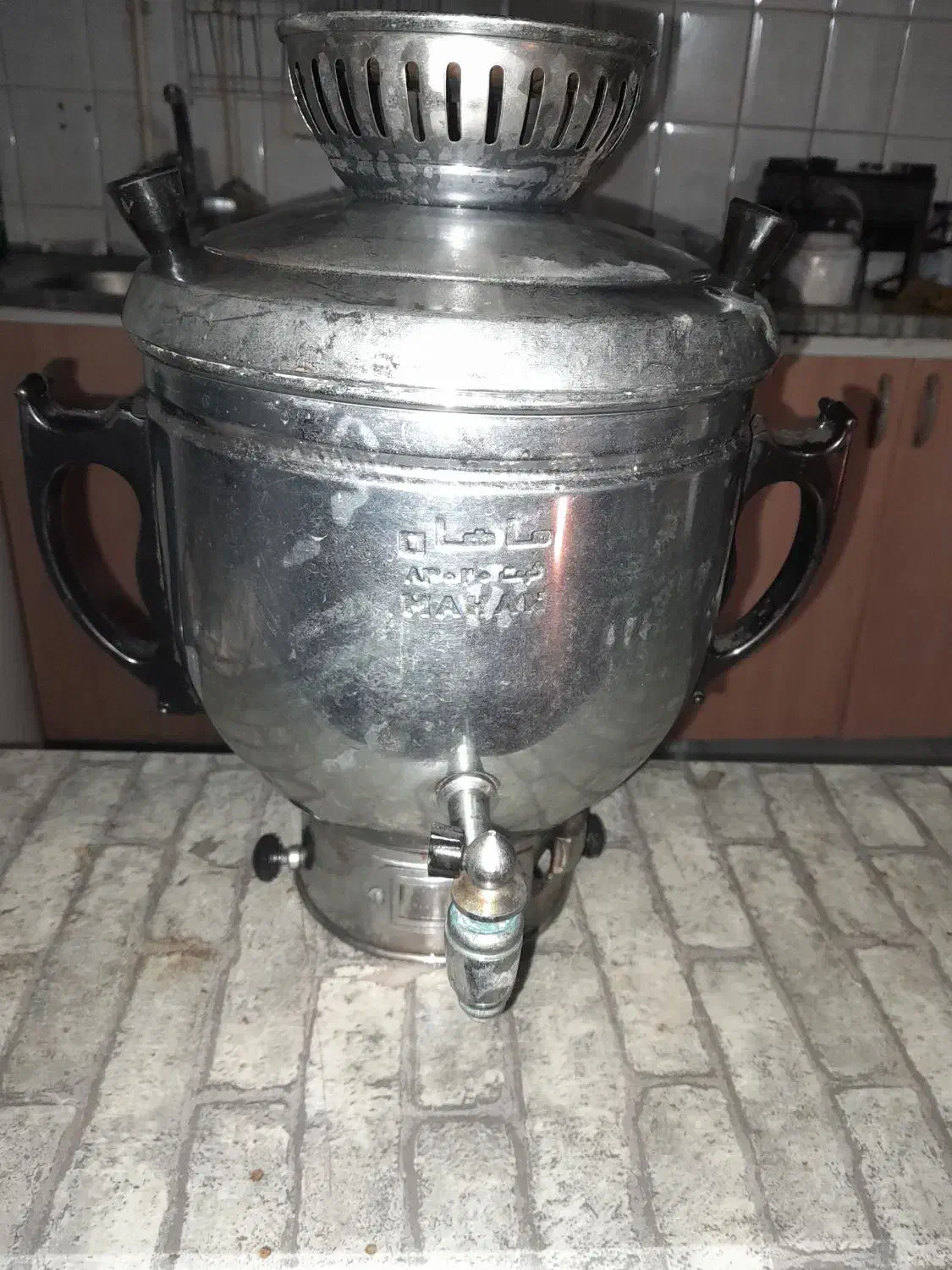 سماور ماهان برنجی وزن ۲ کیلو خورده ی|سماور، چای‌ساز، قهوه‌ساز|گرگان, |دیوار