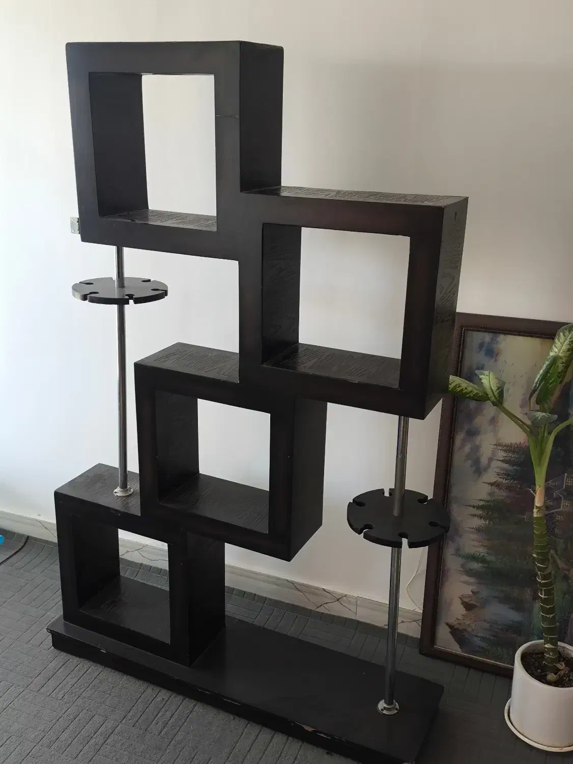 قفسه‌‌ (دکور)|کتابخانه، شلف، قفسه‌های دیواری|طبس, |دیوار