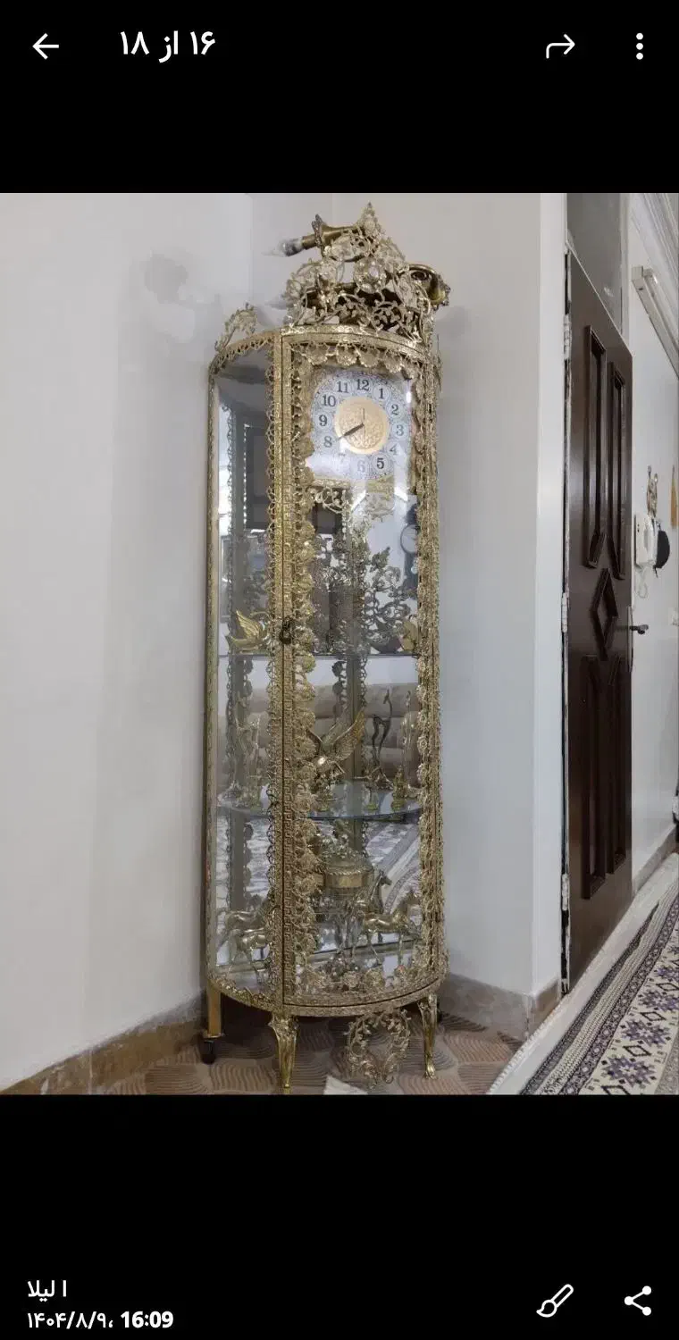 ساعت برنجی ،نونو|ساعت دیواری و تزئینی|نطنز, |دیوار