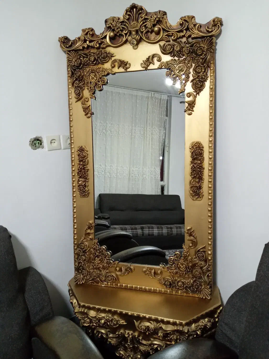 آینه کنسول ساعت|ساعت دیواری و تزئینی|جوانرود, |دیوار