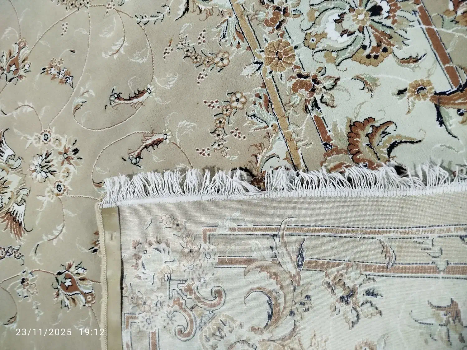 فرش ۹متری طرح گردویی در حد نو تمام نخ|فرش|نظرآباد, رسالت|دیوار