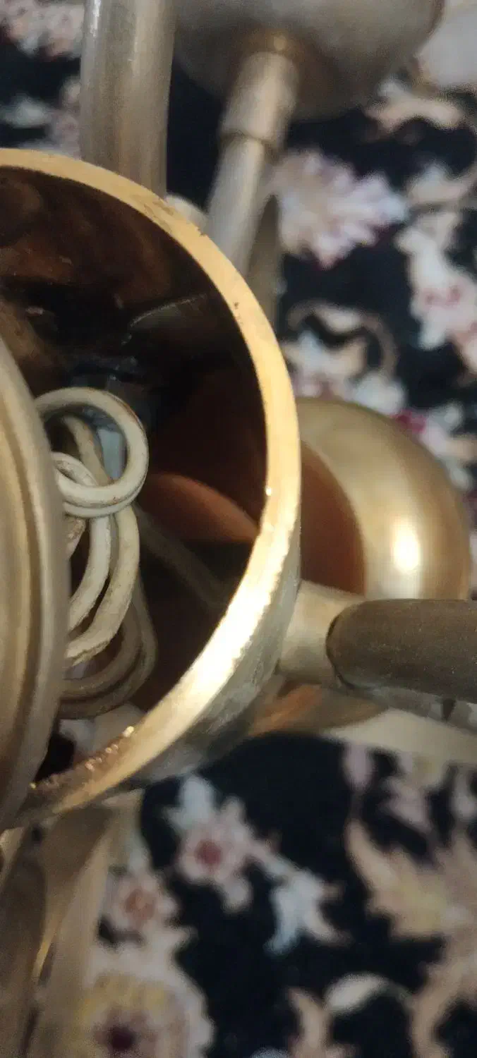 لوستر جنس برنزی قدیمی|کلکسیون اشیاء عتیقه|کرج, شهرک بنفشه|دیوار