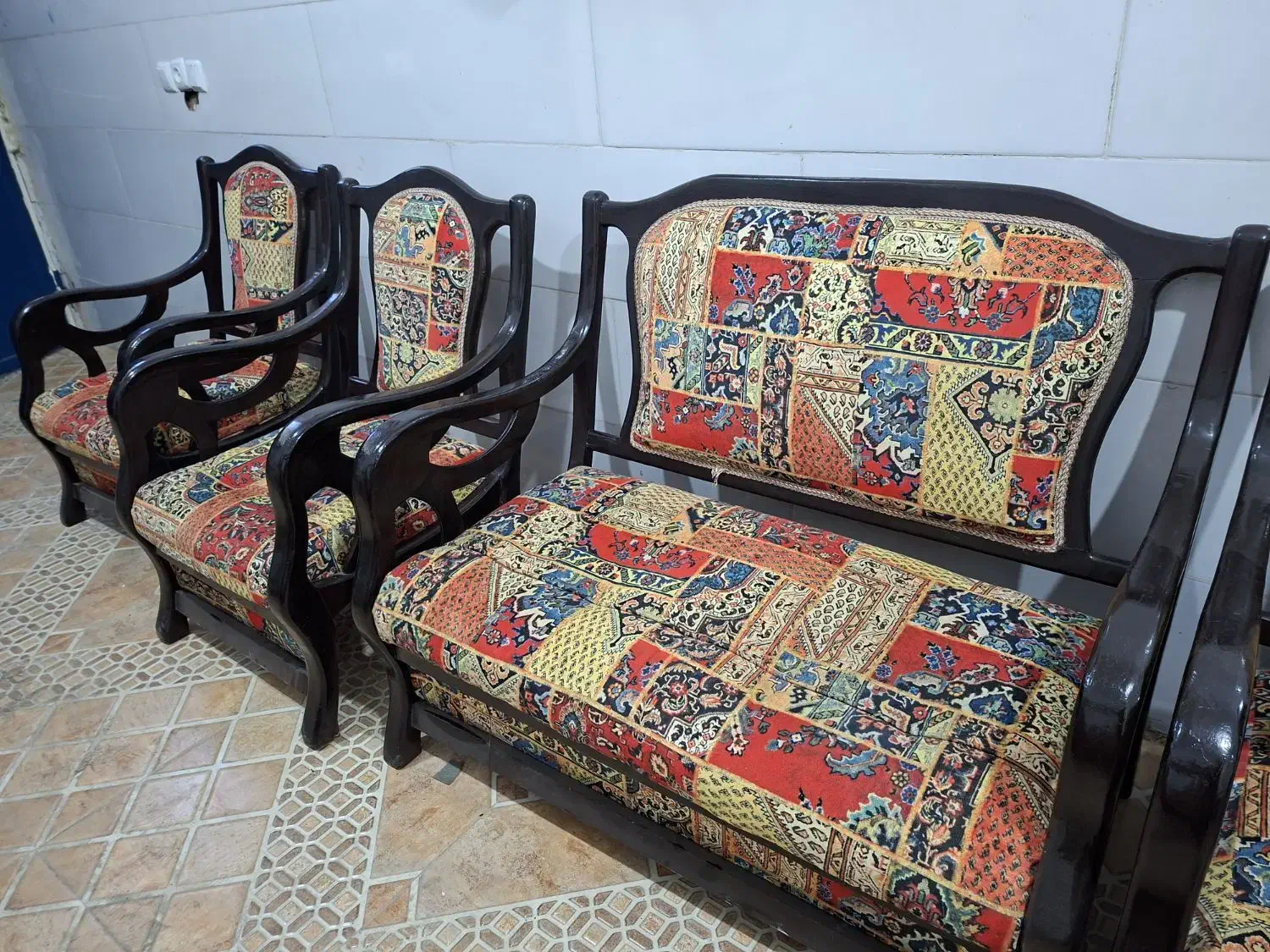 مبل چوبی نراد ۸ نفره|مبلمان خانگی و میز عسلی|لنگرود, |دیوار