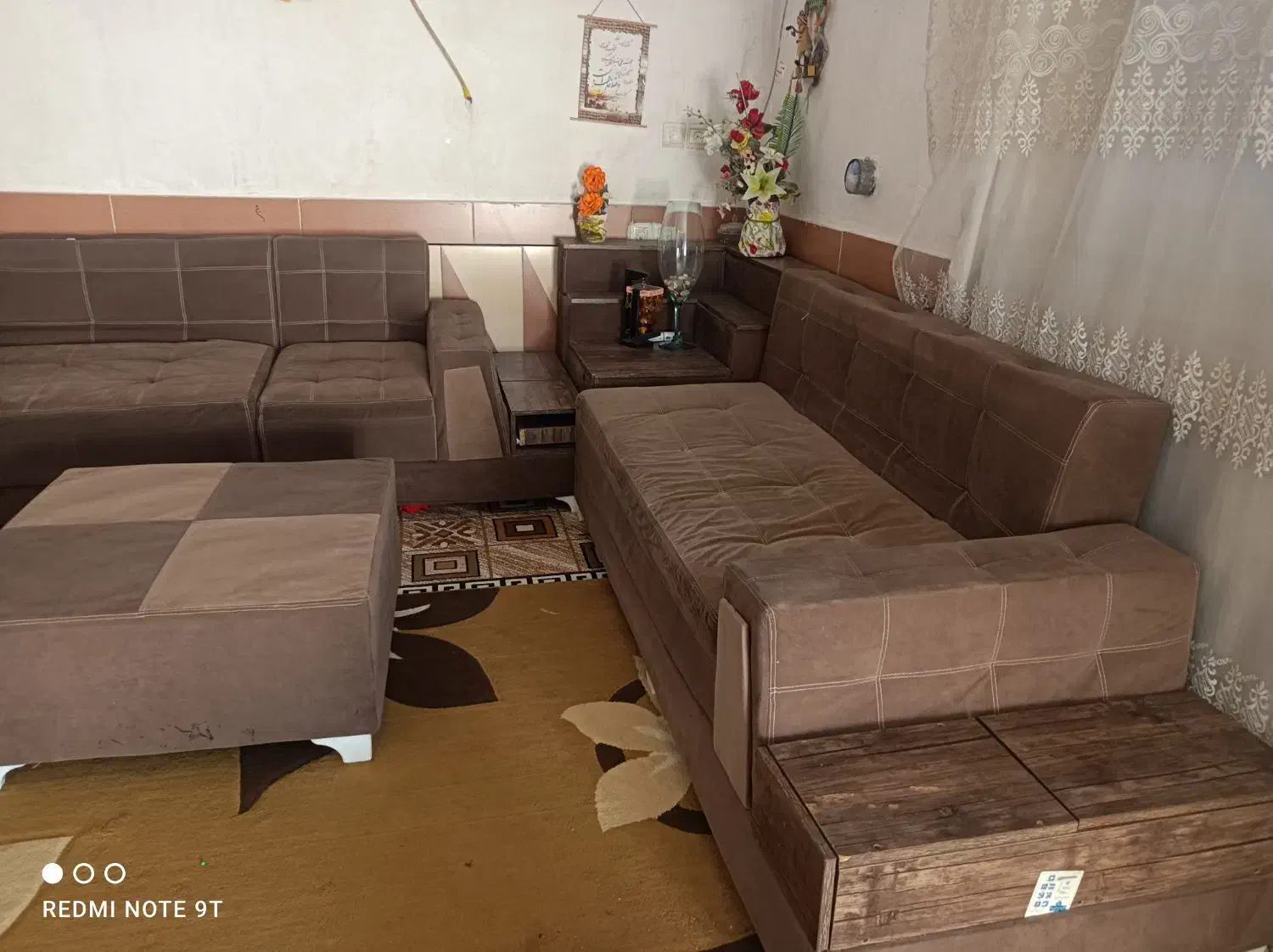 مبل ال باکس دار7نفره|مبلمان خانگی و میز عسلی|اندیمشک, |دیوار