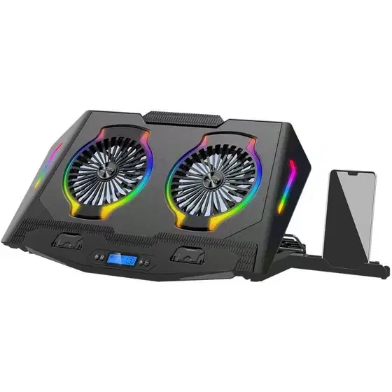 کولر پد دو فن TSCO مدل 3140(RGB دار رنگ مشکی)|قطعات و لوازم جانبی رایانه|قزوین, |دیوار