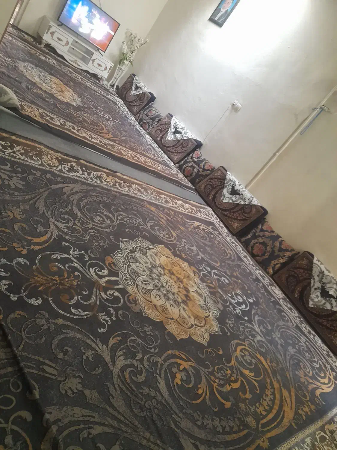 روفرشی طرح فرش|روفرشی|پاکدشت, خاتون آباد|دیوار